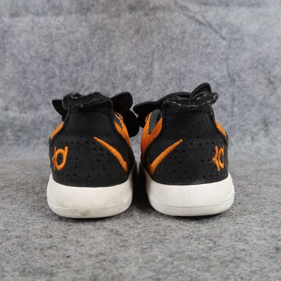 Nike Shoes Kids 7 Sneakers KD 11 Little Big Cats Slip On Toddler Orange Black - Picture 6 of 13